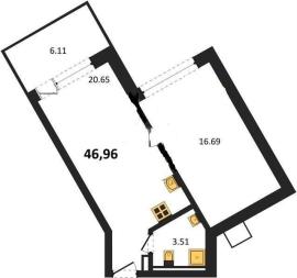 Новостройки, 1-комн., Севастополь